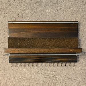 Wooden Wall-Mounted Jewelry Organizer